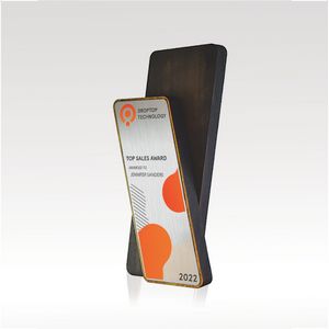 Converge, cross award, slant, wood award, aluminum award