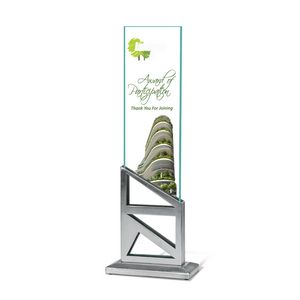 Satin Finish, Rectangle, Square Corner, Transparent, Base, Premium Jade Glass, Recognition, Appreciation, Achievement