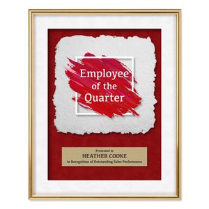 4.5" Cameo, 3" Impression, Metal Frame, Wood Frame, Paper Pulp, Deep Relief, Paper Board Mat, Rectangle, Vertical Accent, Acrylic, Square Corner, Recognition, Achievement, Accomplishment, Service