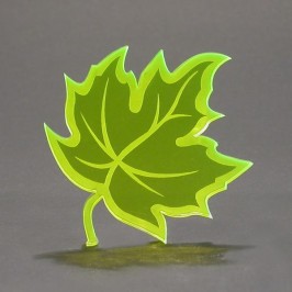 Custom shaped leaf prop or gift or display