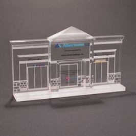 Building-1020 Custom Lucite Office Tombstone Award