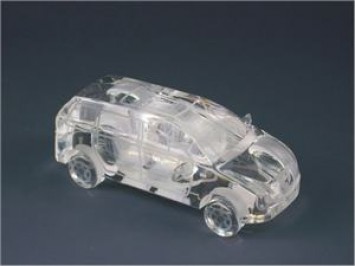 Custom crystal shaped car bespoke award