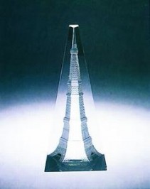 Crystal-7005 Custom Crystal Eiffel Tower Award