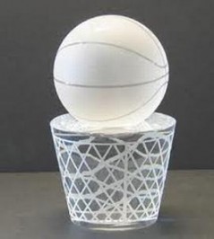 Crystal-7030 Custom Crystal Basketball Award