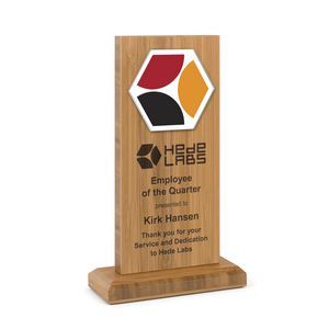 Color, Vibrant, Bamboo, Standing, Recognition, Service, Accomplishment, Safety, Success, Achievement, Desktop, Upright, Rectangle, Accent, Laser, Full-color, Full color, Shaped