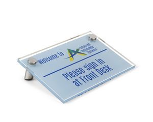 Vibrant, Acrylic, Recognition, Service, Accomplishment, Safety, Success, Achievement, Colorful, Contemporary, Apollo Collection, Plastic, Sign, Signage, Standoffs, Stand offs, Rectangle, Square