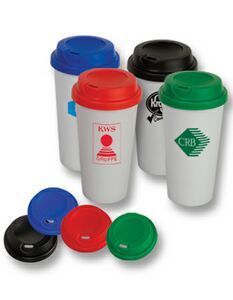 16 Oz., Plastic Tumbler, Snap On Lid, Easy Sip Lid, BPA Free, Beverage Holder, Removable Lid, Tapered Body, Coffee Cup
