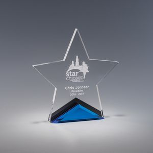 Transparent, Achievement, Recognition, Custom, Self Standing, Flat Bottom, Angled Top, Trophy, Acrylic, Award, Polished, Clear, Appreciation