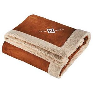Appalachian, Faux Suede Side, 200 GSM Suede, 270 GSM Sherpa, High-end Plush, Rectangle, Throw