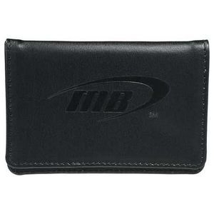 Cross, Business Card, Bonded Leather, Magnetic Closure, 2 Card Slot, Rectangle, Stitches Edge