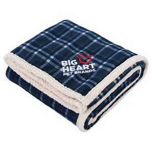 Rectangle, Sherpa, Warmth Cover, Bed Cover, Throw, Plaid