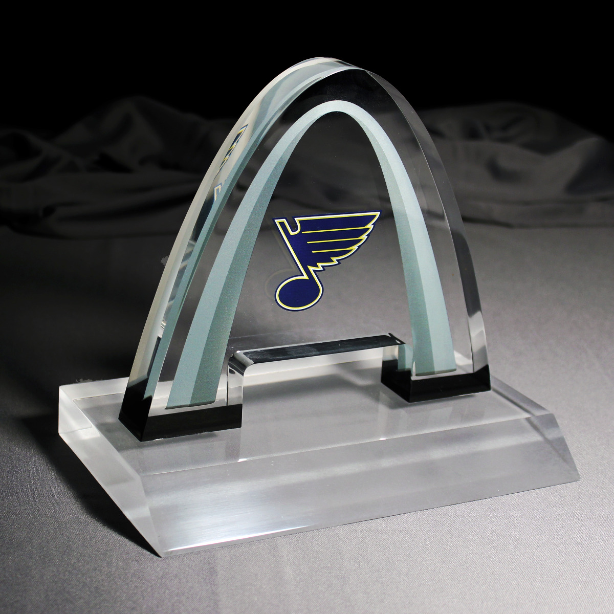 St Louis blues hockey arch shaped award trophy