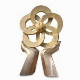 Custom multiple rings shaped Metal cast award  rings coming together award