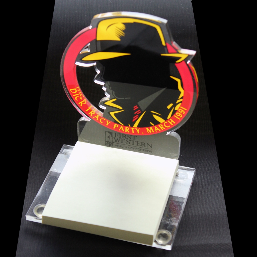 Acrylic  sticky note tray great for gift  desk assessory