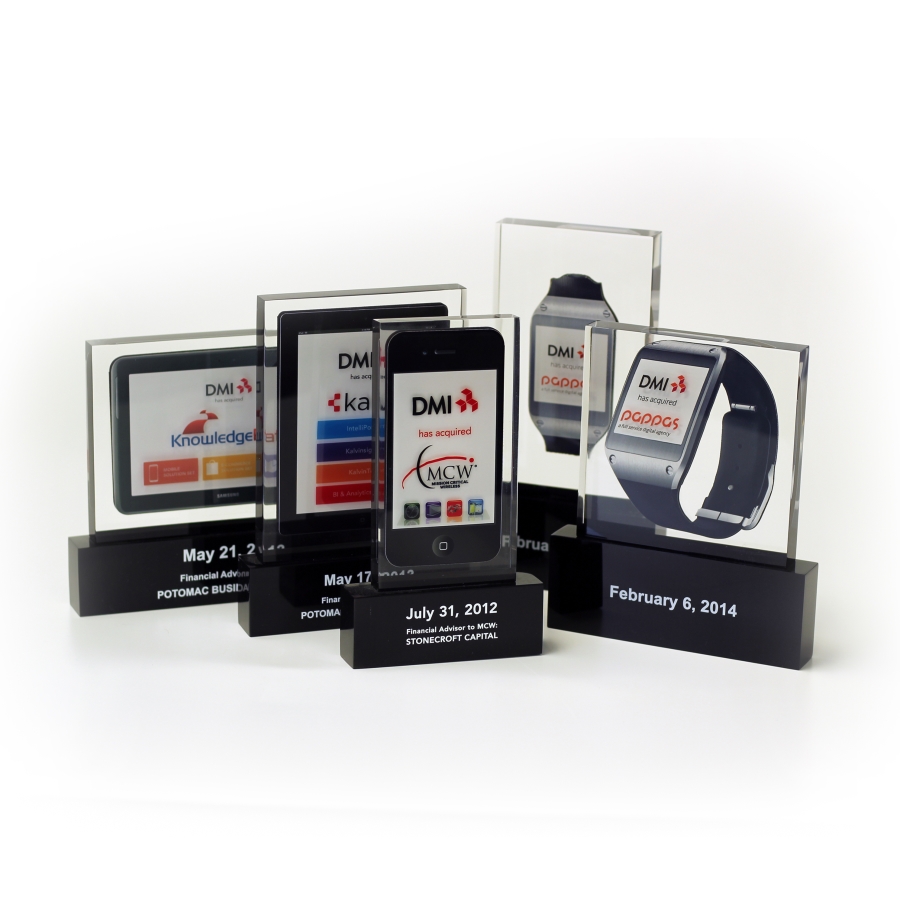 Custom shaped telecommunication cell phone recognition awards or display or gift 