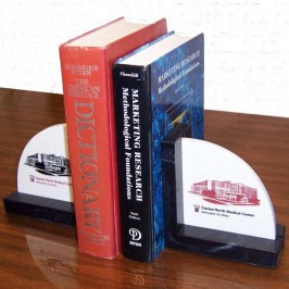 Custom Stone bookend awards or trophy to celebrate reading