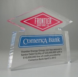 unique shape frontier Comerica award  